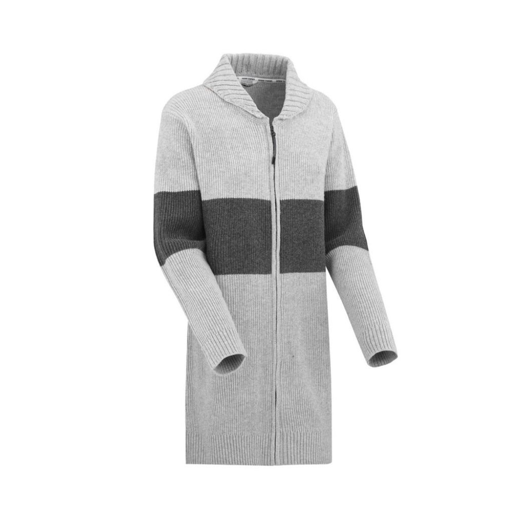 Kari Traa Gray and Dark Gray Women's Cardigan